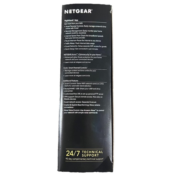 NETGEAR R8000 3200 Mbps 5 Port 3200 Mbps Tri-Band Wireless Router (R8000-100NAS) - Picture 5 of 10